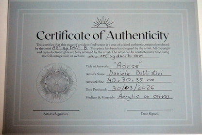 obra original decorativa con certificado de autenticidad
