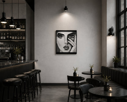cuadro original pintado con acrílico sobre lienzo ideal para decoración de hogar o tienda o cafetería