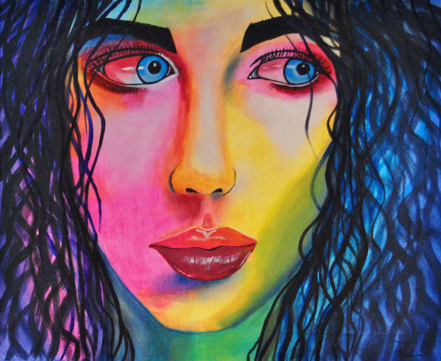 cuadro original pintado con acrílico sobre lienzo ideal para decoración de hogar o tienda o cafetería