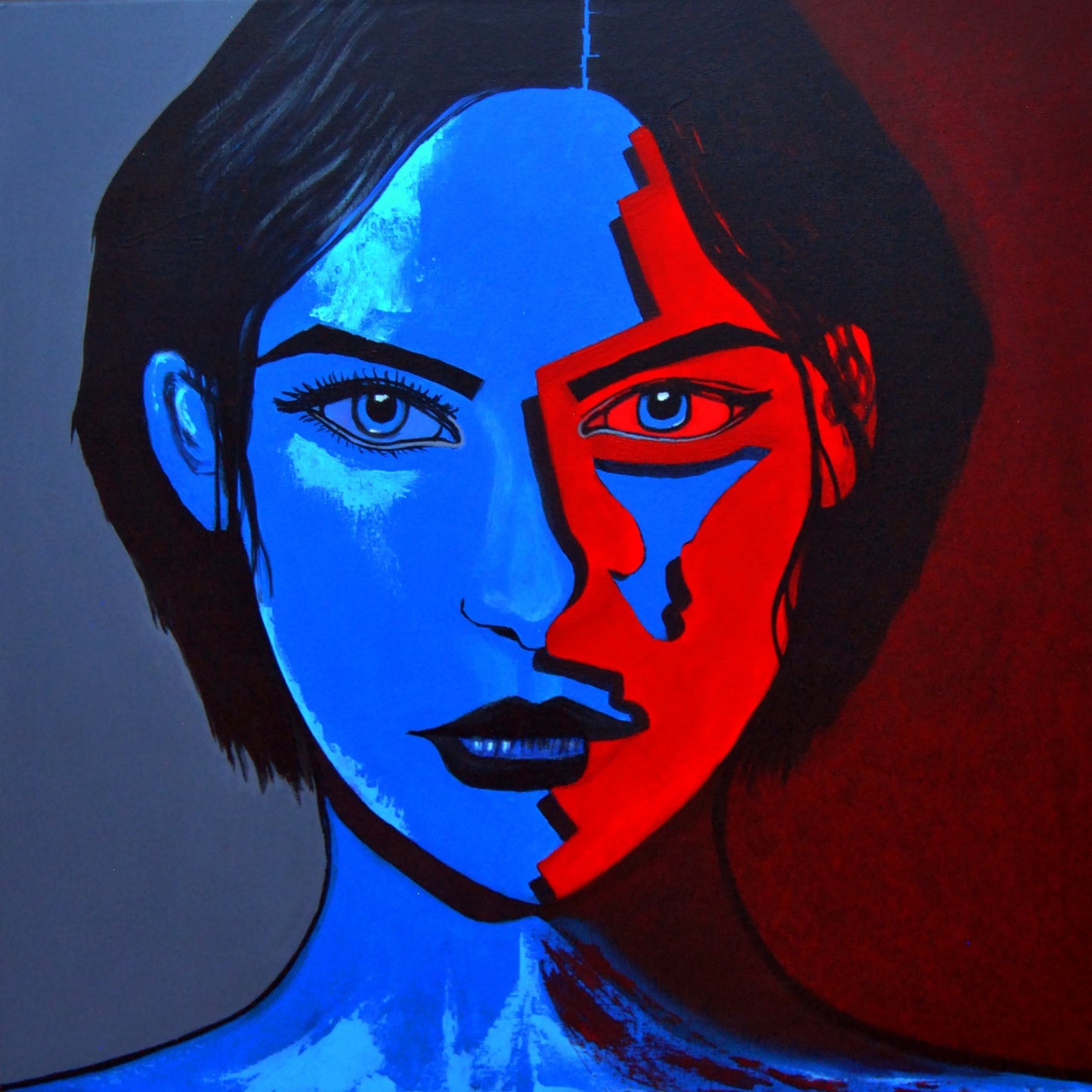 cuadro original pintado con acrílico sobre lienzo ideal para decoración de hogar o tienda o cafetería