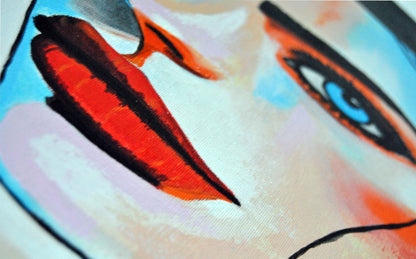 cuadro original pintado con acrílico sobre lienzo ideal para decoración de hogar o tienda o cafetería
