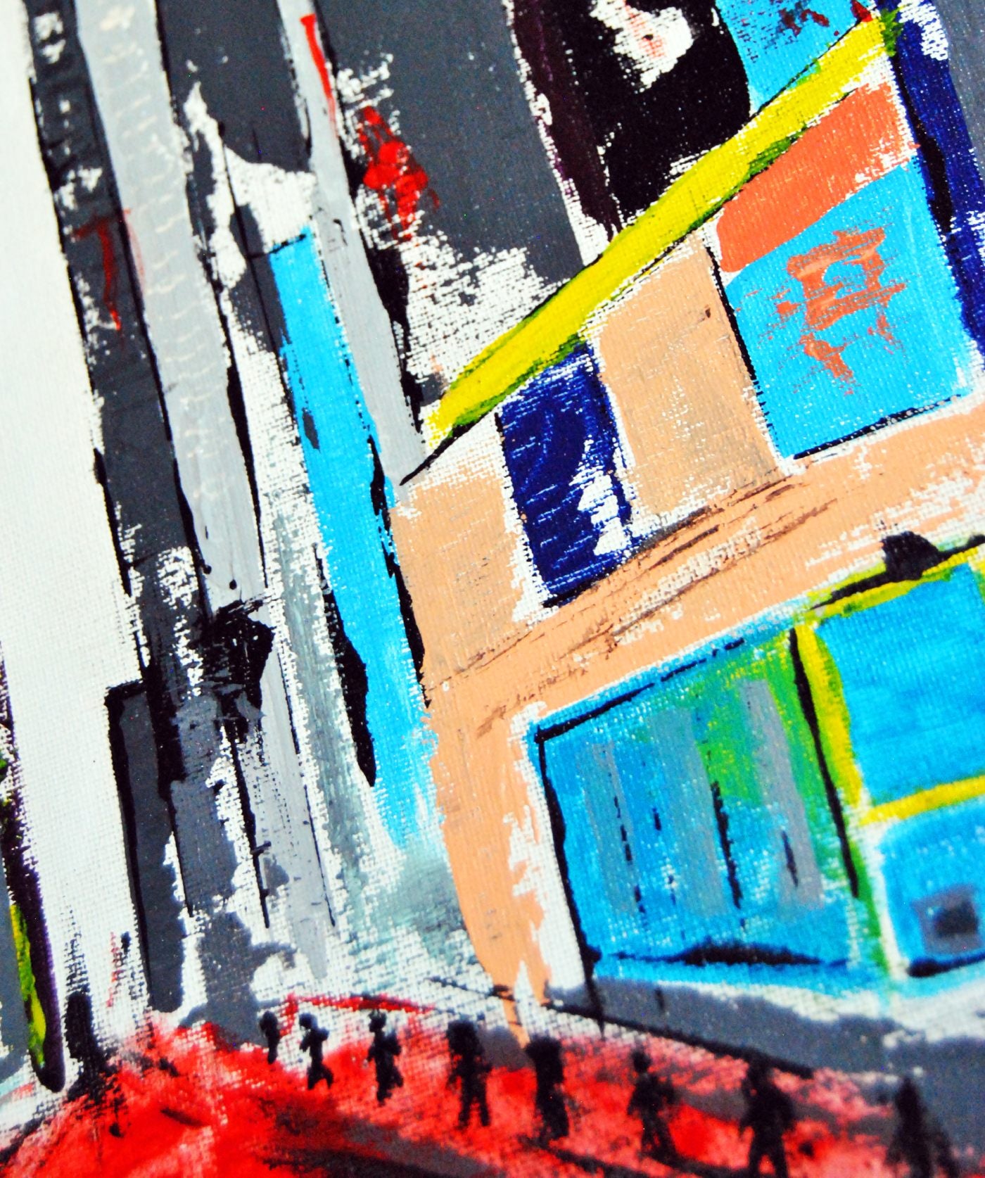 cuadro original pintado con acrílico sobre lienzo ideal para decoración de hogar o tienda o cafetería