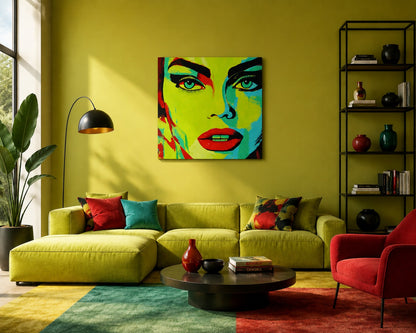 cuadro original pintado con acrílico sobre lienzo ideal para decoración de hogar o tienda o cafetería