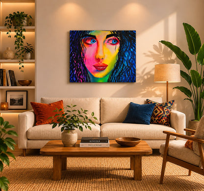 cuadro original pintado con acrílico sobre lienzo ideal para decoración de hogar o tienda o cafetería