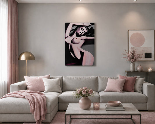 cuadro original pintado con acrílico sobre lienzo ideal para decoración de hogar o tienda o cafetería
