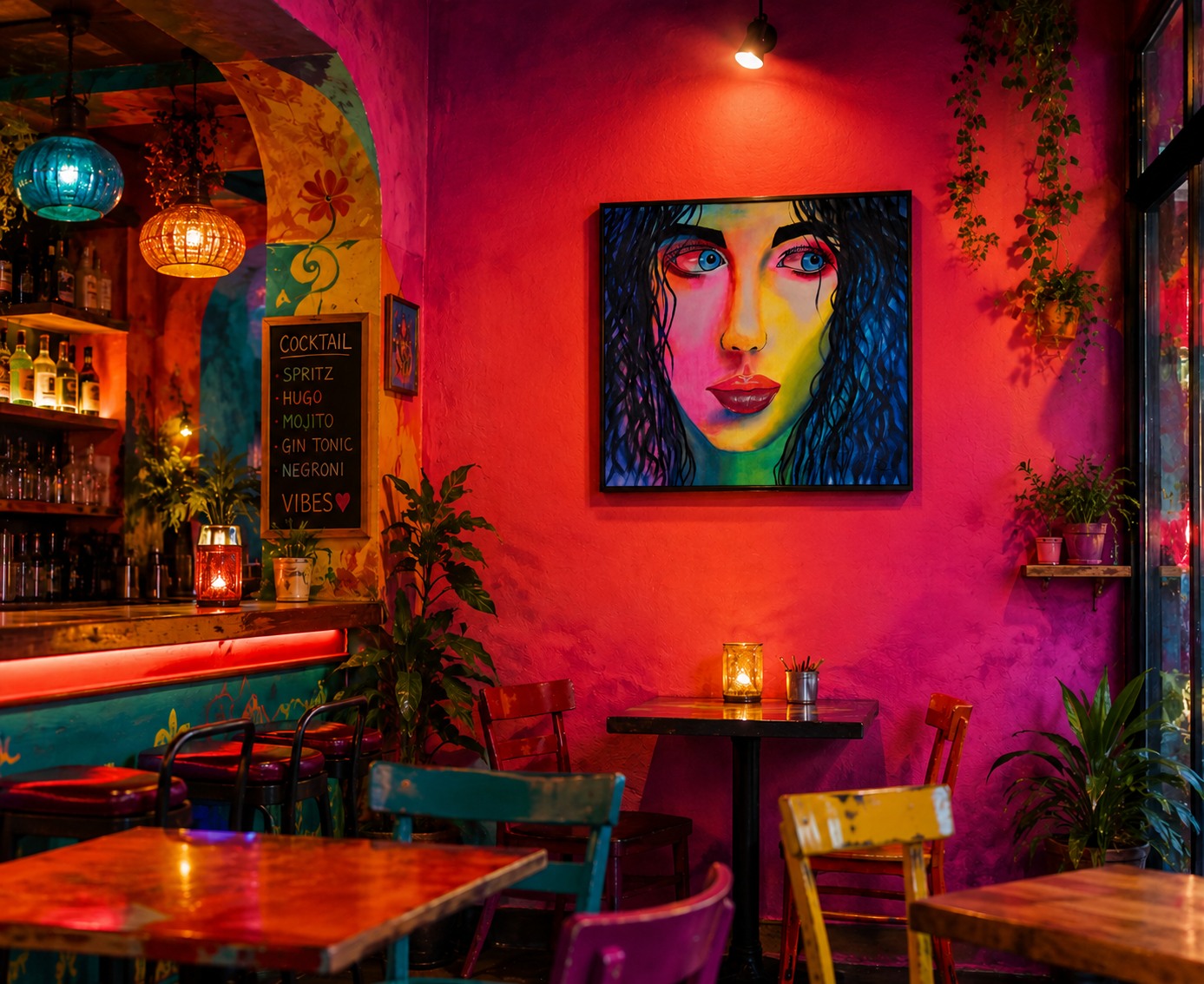 cuadro original pintado con acrílico sobre lienzo ideal para decoración de hogar o tienda o cafetería