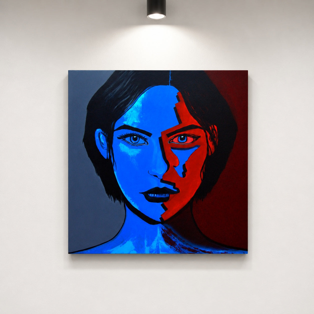 cuadro original pintado con acrílico sobre lienzo ideal para decoración de hogar o tienda o cafetería