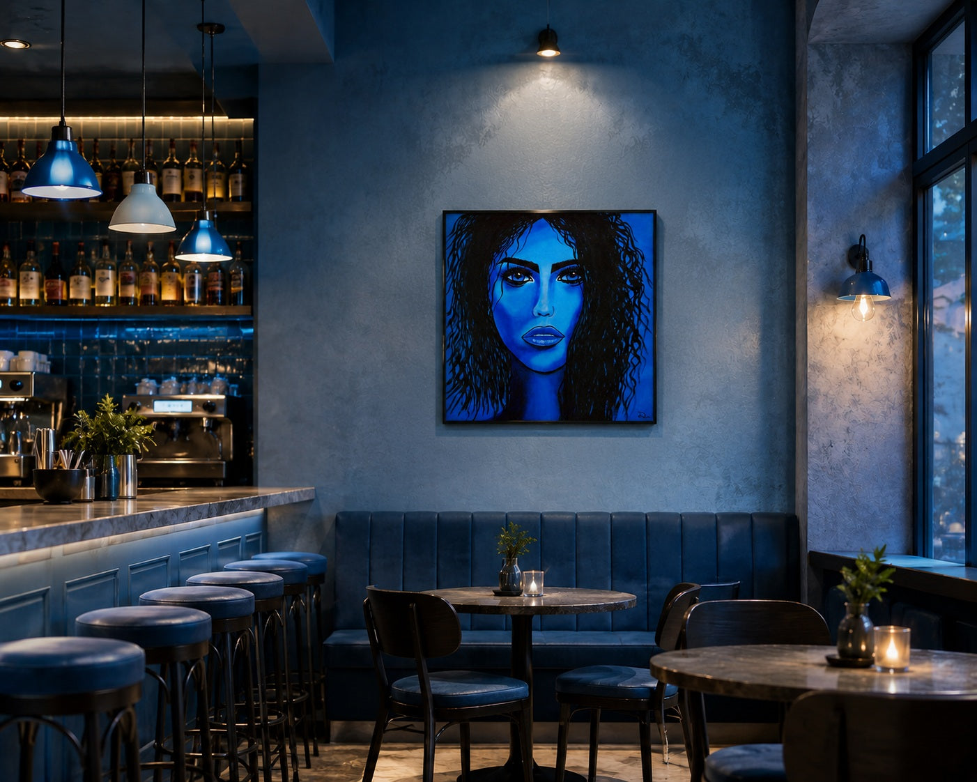 cuadro original pintado con acrílico sobre lienzo ideal para decoración de hogar o tienda o cafetería