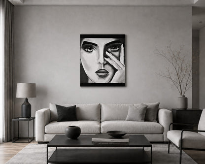 cuadro original pintado con acrílico sobre lienzo ideal para decoración de hogar o tienda o cafetería