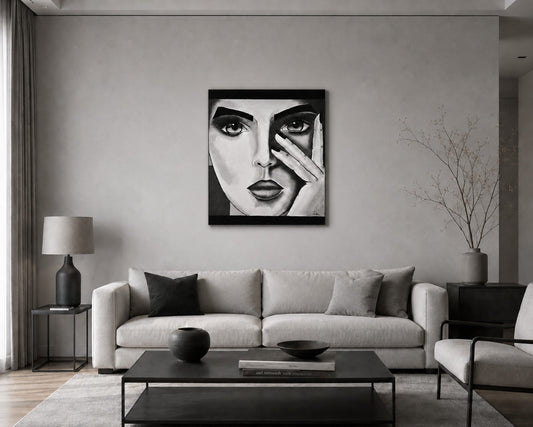 cuadro original pintado con acrílico sobre lienzo ideal para decoración de hogar o tienda o cafetería