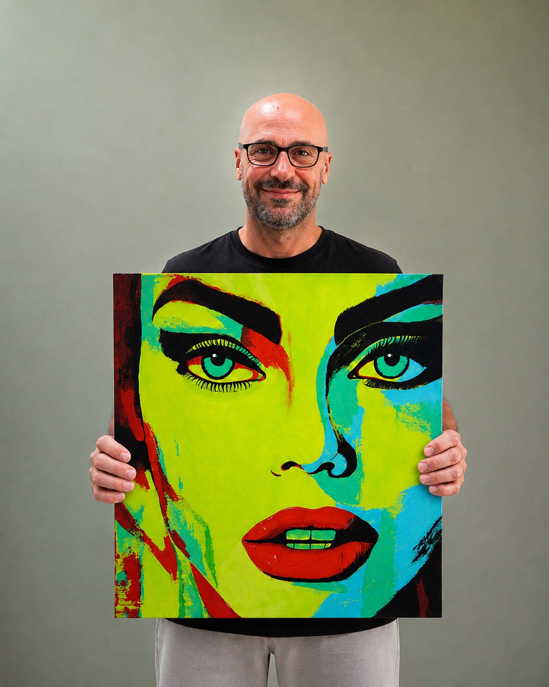 cuadro original pintado con acrílico sobre lienzo ideal para decoración de hogar o tienda o cafetería
