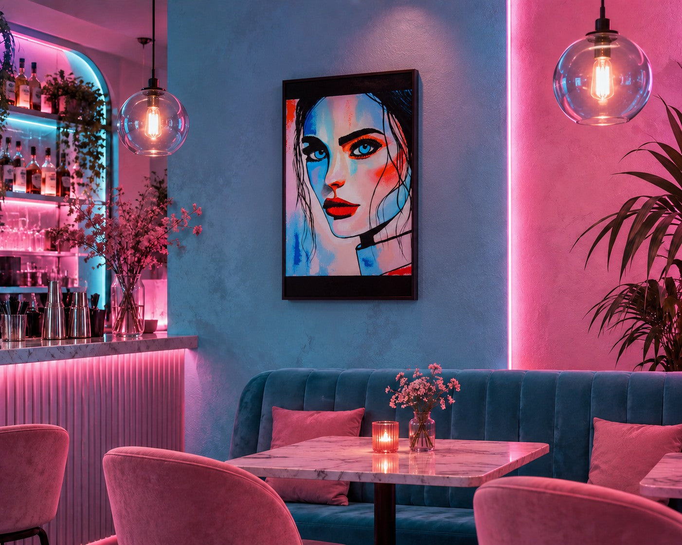 cuadro original pintado con acrílico sobre lienzo ideal para decoración de hogar o tienda o cafetería