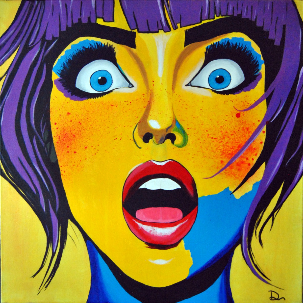 cuadro original pintado con acrílico sobre lienzo ideal para decoración de hogar de lujo o tienda o cafetería