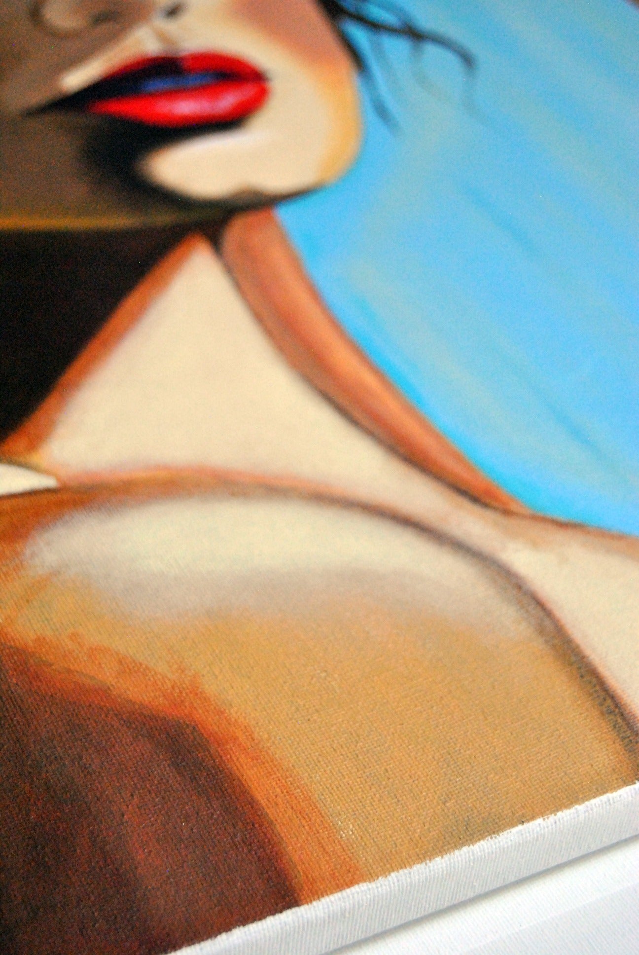 cuadro original pintado con acrílico sobre lienzo ideal para decoración de hogar de lujo o tienda o cafetería