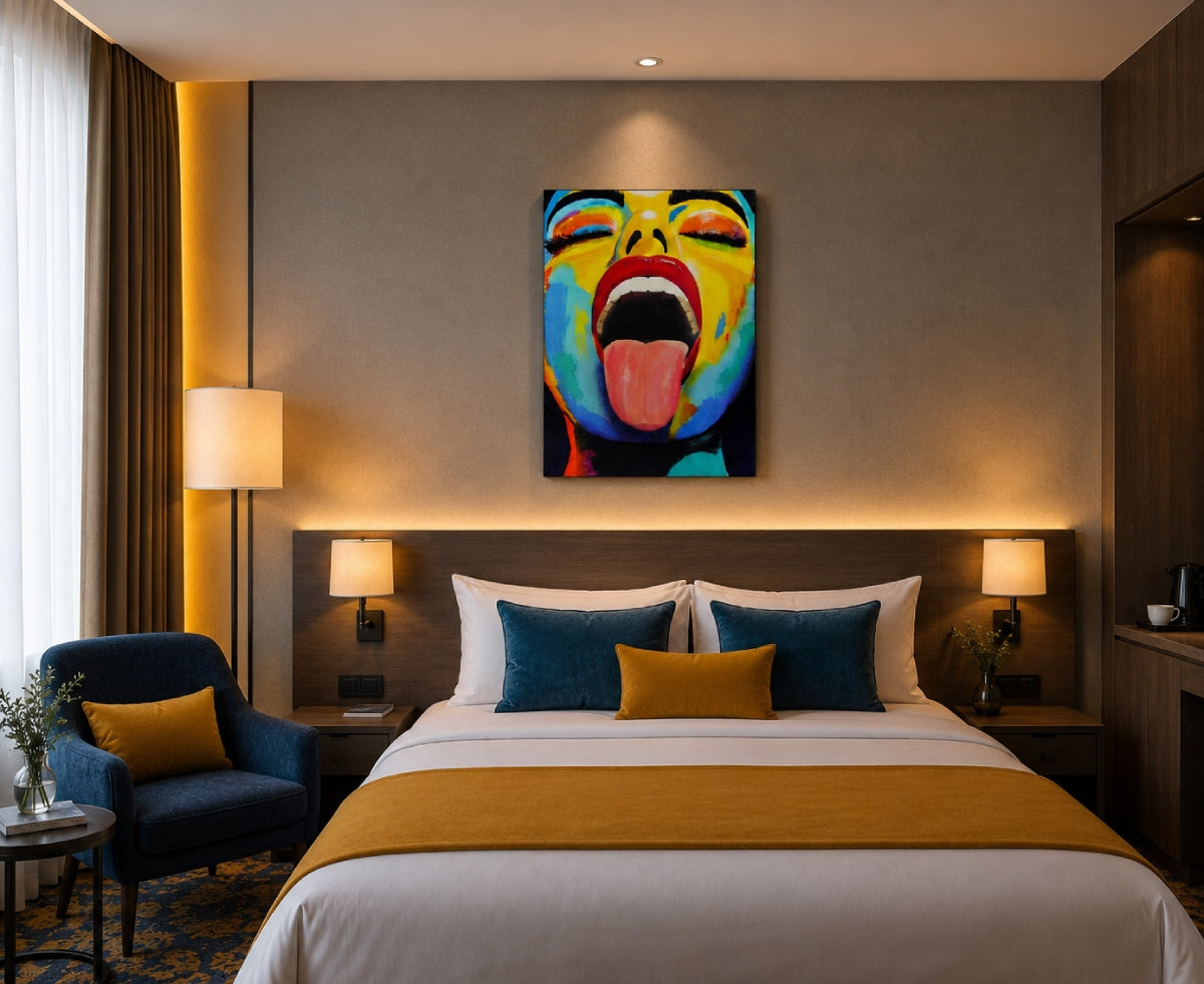 Cuadro Pop Art contemporáneo para decoración de hotel e interiorismo