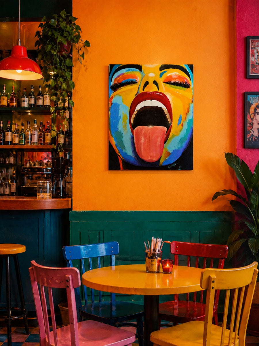 Cuadro Pop Art contemporáneo para decoración de restaurantes y cafeterías