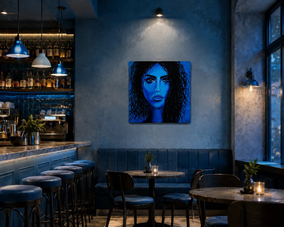 cuadro original en acrílico sobre lienzo ideal para decoración de bares y restaurantes