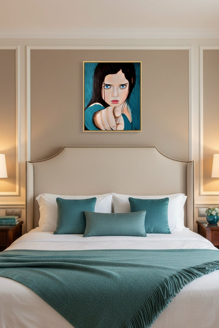 cuadro original pop art ideal para decoración de habitaciones de hoteles