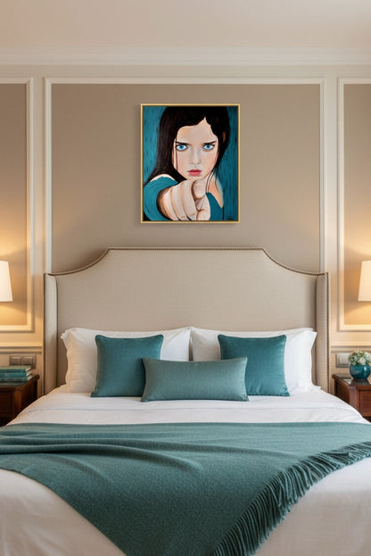cuadro original pop art ideal para decoración de habitaciones de hoteles