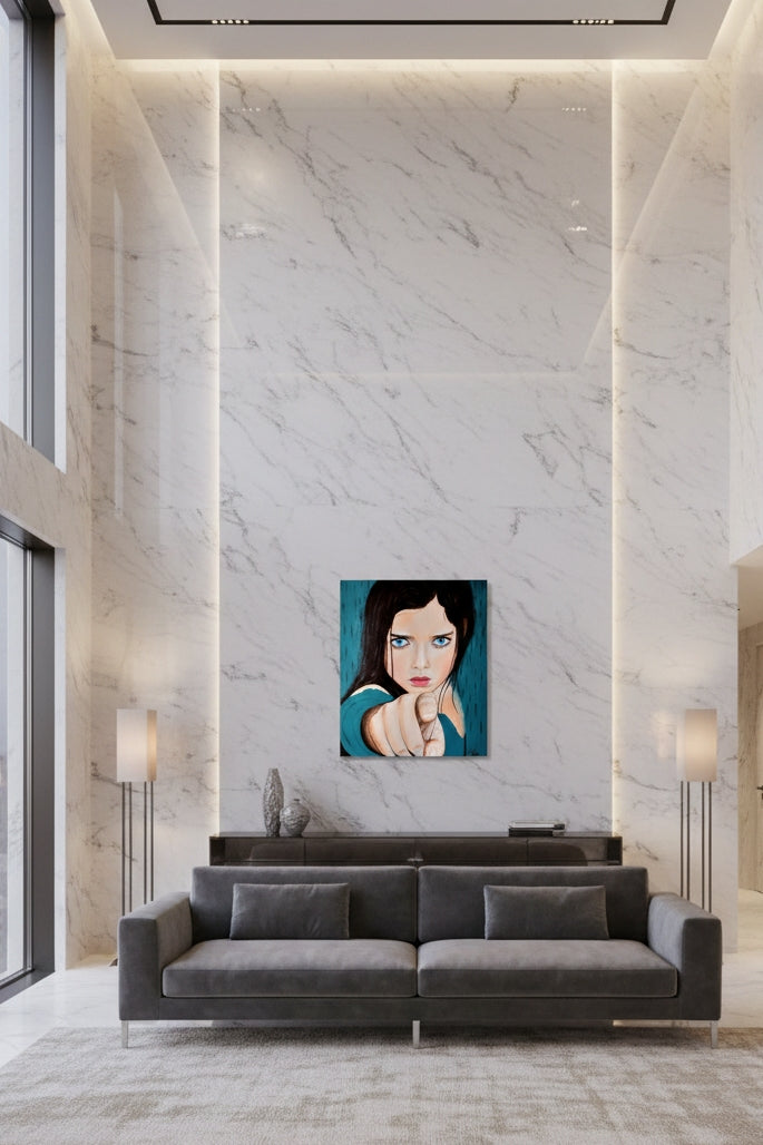 pintura pop art en acrílico sobre lienzo para decoración de salones de casas de lujo 