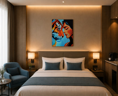 pintura contemporánea con mucha energía, ideal para decoración de hotel e interiorismo