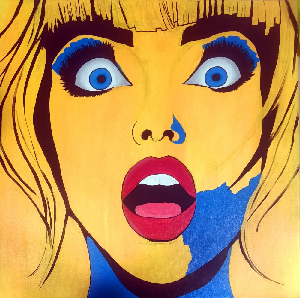 Proceso de creación de cuadro pop art