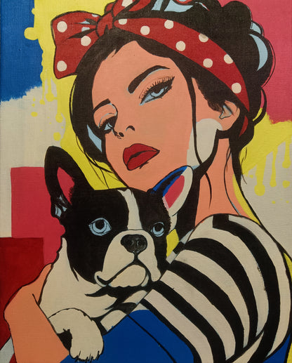 Proceso de creación de pintura figurativa