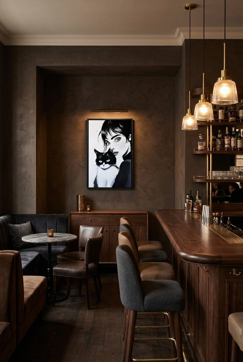 Cuadro original para decoración de bistrot
