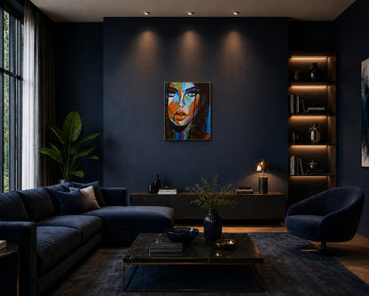 obra figurativa para decoración de salón de lujo, hoteles e interiorismo