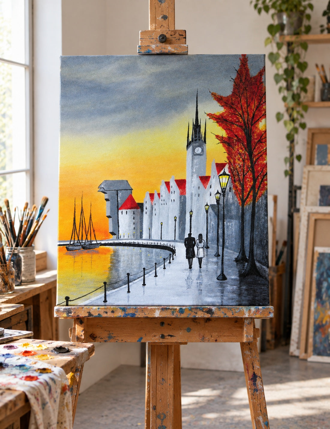 SUNSET - Pintura contemporánea urbana