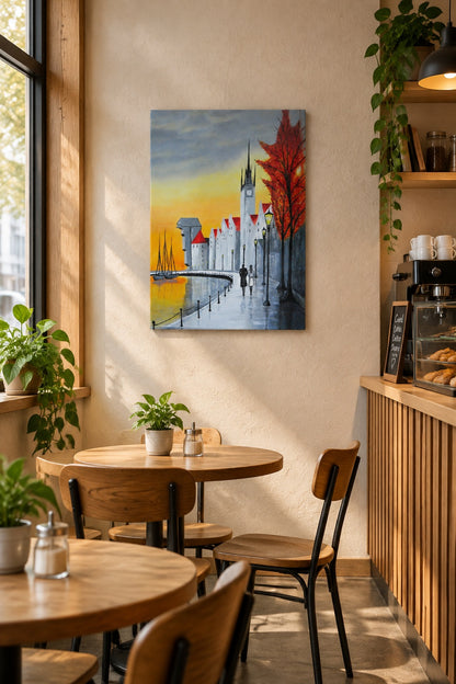 SUNSET - Pintura contemporánea urbana