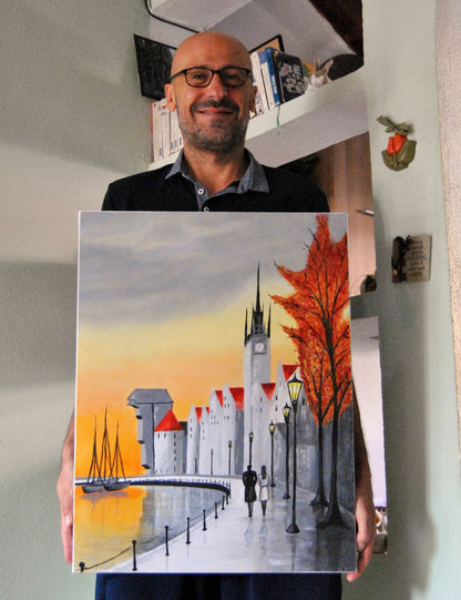 SUNSET - Pintura contemporánea urbana