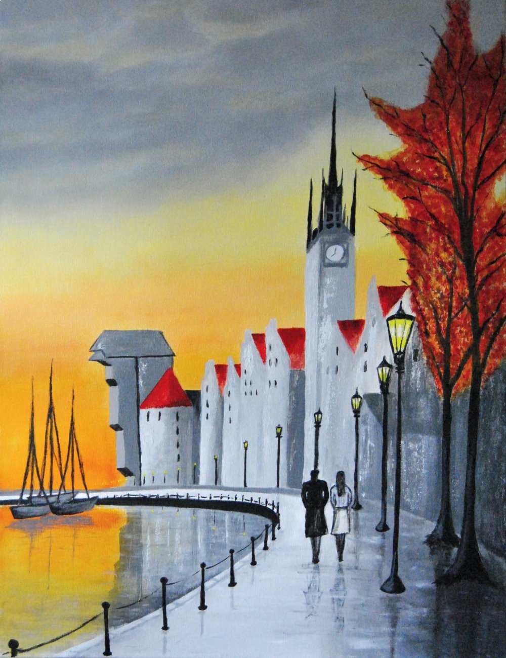 SUNSET - Pintura contemporánea urbana