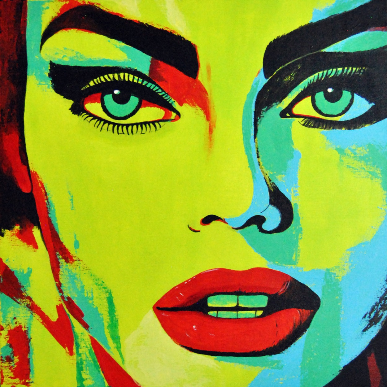 Pintura contemporánea decorativa inspirada en la naturaleza
