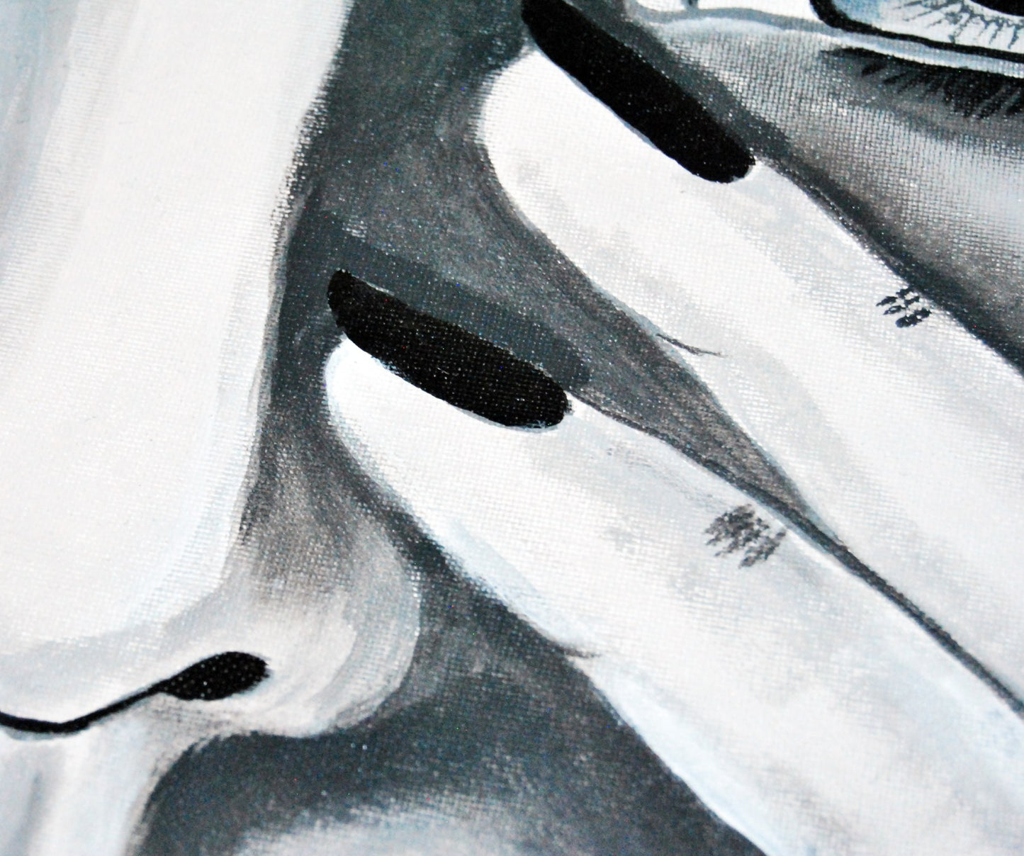 Obra figurativa en blanco y negro para interiorismo